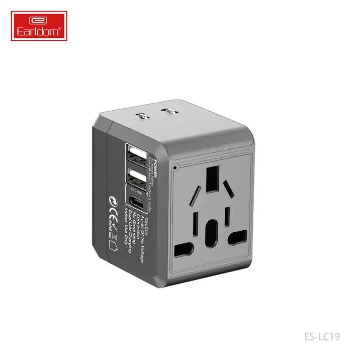 Earldom USB International Travel Adapter With Type C to USB 3.1 Adapter/Universal Travel Adapter