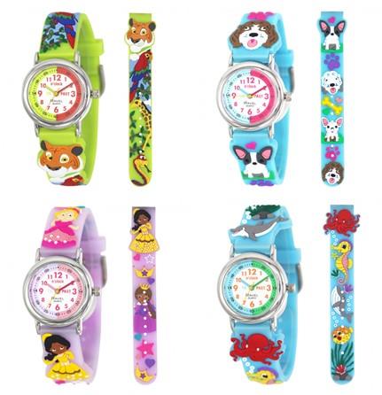 Ravel Children Girls & Boys 3D Cartoon Time Teacher Watch R1513-2 Available Multiple Design