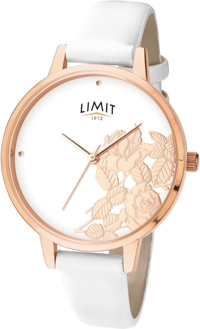 Limit Ladies Fashion Secret garden White leather strap watch 6290