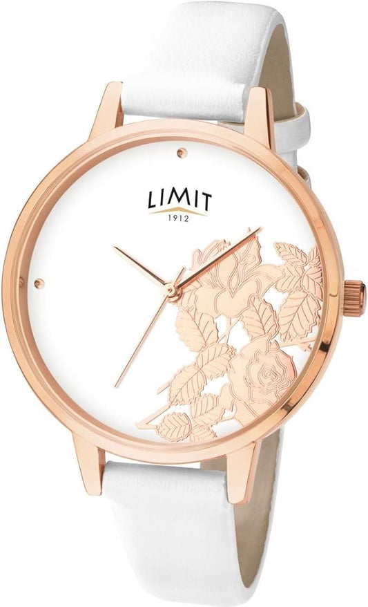 Limit Ladies Fashion Secret garden White leather strap watch 6290