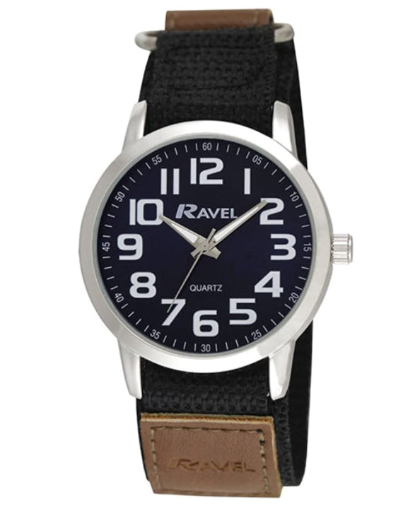 Ravel Mens Velcro Sports Bold Arabic Dial Watch R1601.64 Available Multiple Colour