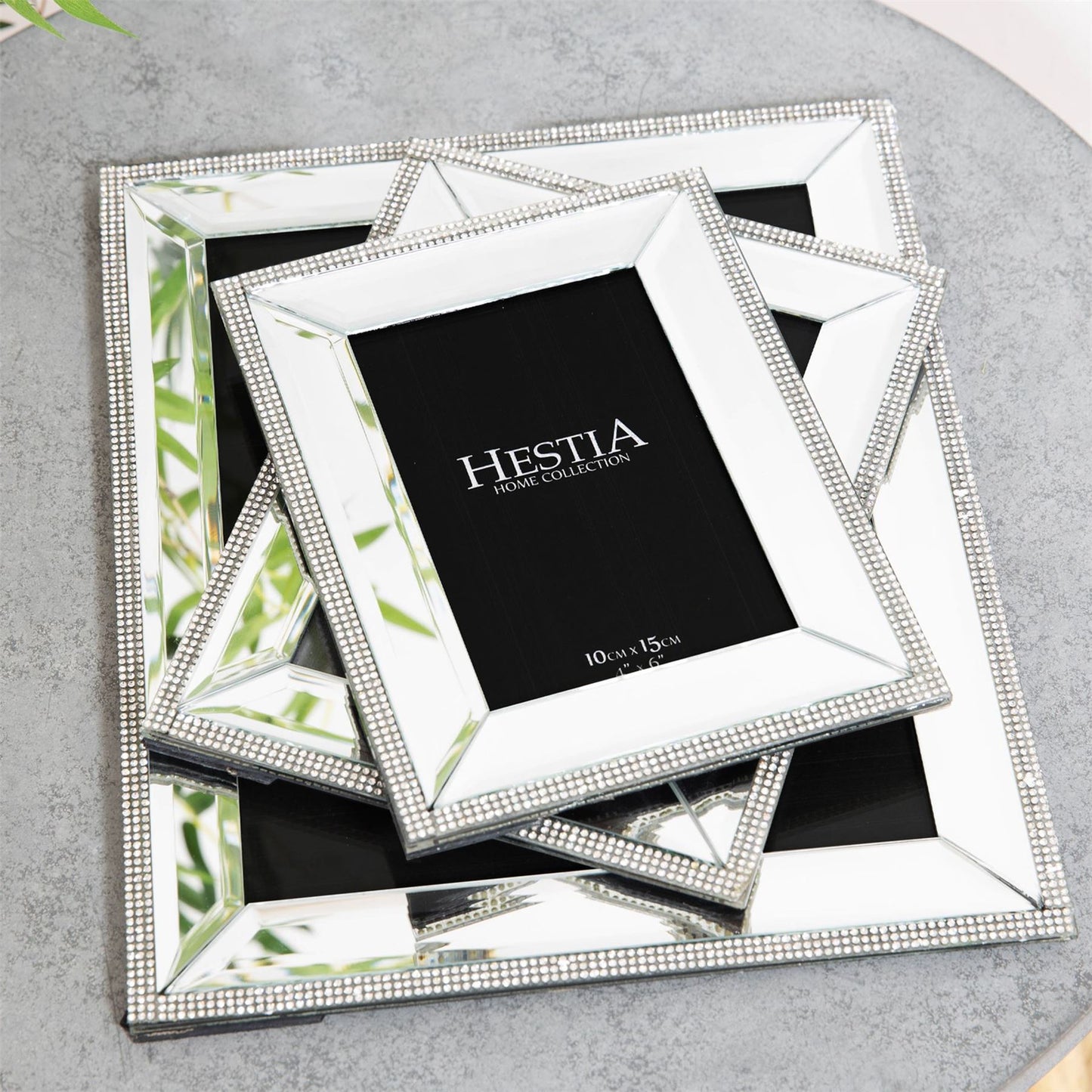 Hestia Mirror Glass Photo Frame 5" x 7"