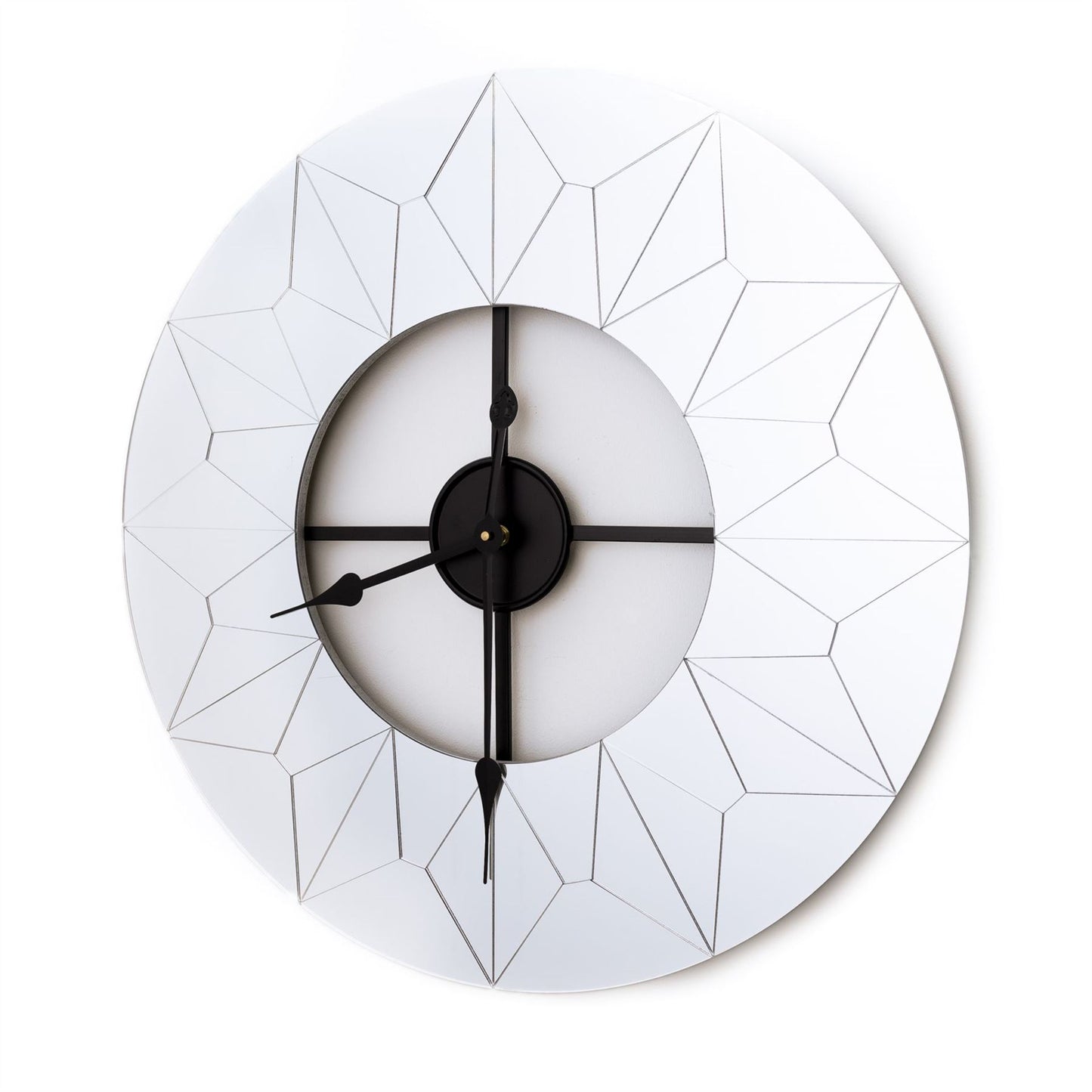 Hometime Glass Starburst Wall Clock 60.5 cm