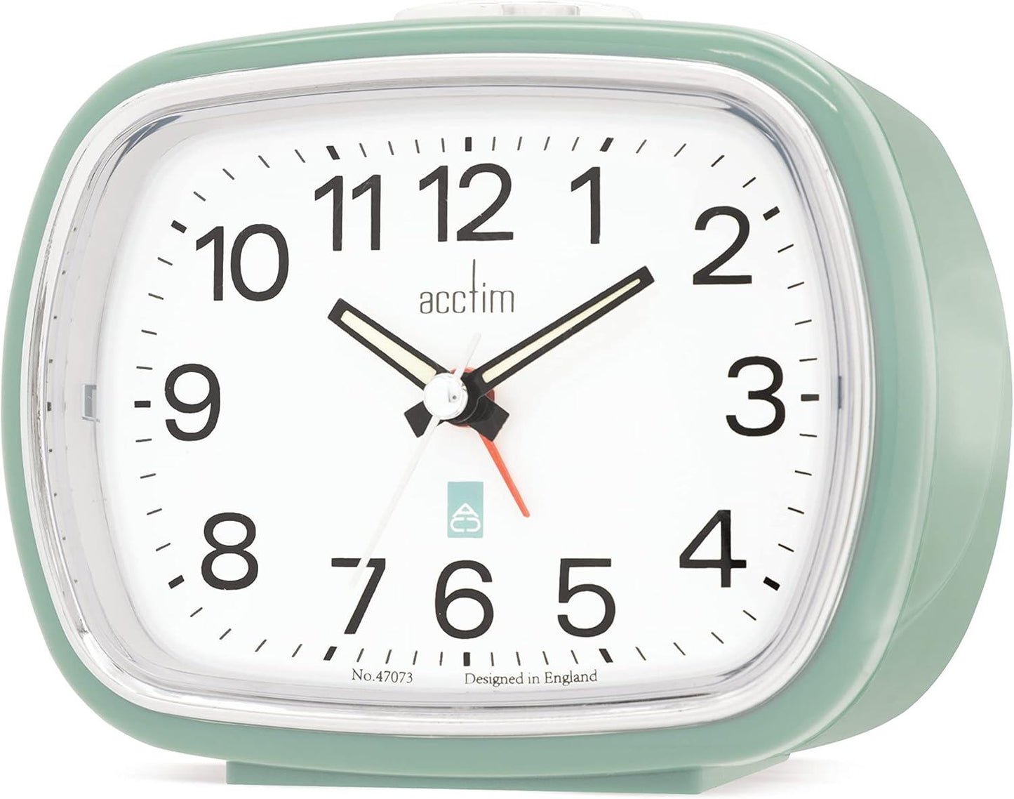 Acctim Camille Analogue Quartz Luminous Hands Chrome Bezel Alarm Clock Available Multiple Color