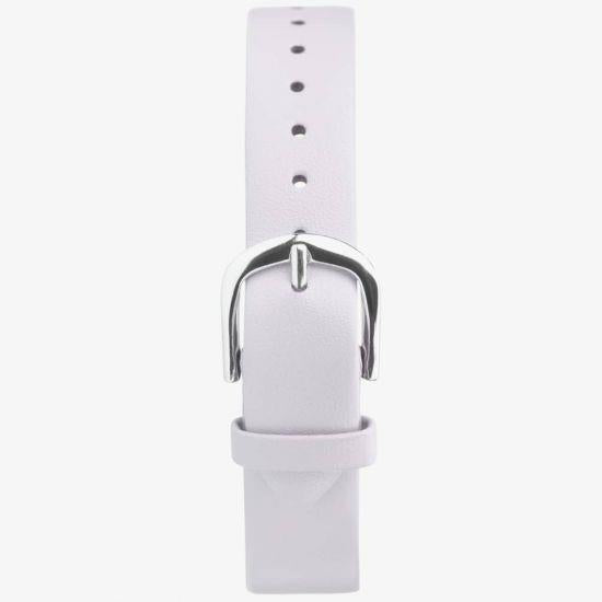 Sekonda Ladies White Bling Stone Set Dial Lilac Leather Strap Watch 2759
