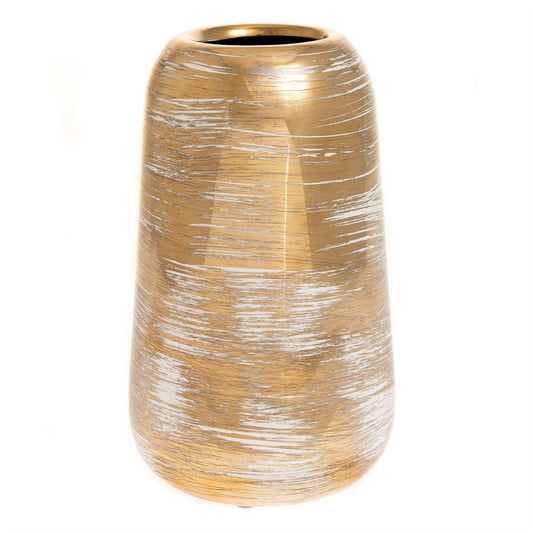 Hestia Gold Swirl Vase 20cm