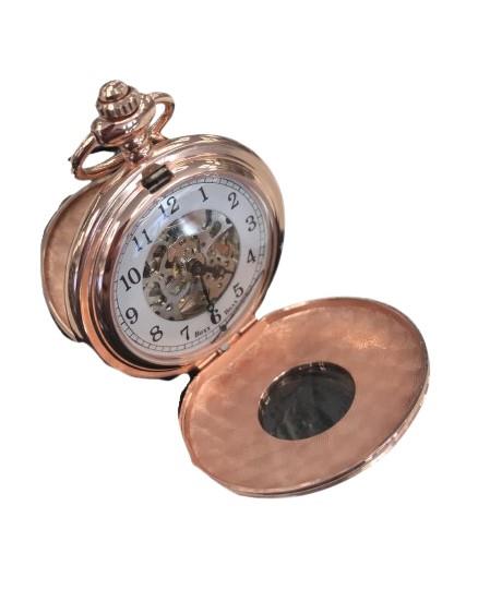 Boxx Double Hunter Rose Gold Pocket Watch M5103 Available Multiple Colour