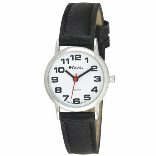 Ravel Ladies Basic Leather Strap Watch R0105L Available Multiple Colour