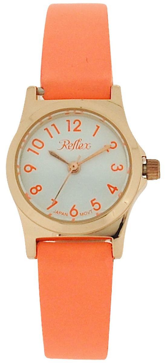 Reflex Girls Ladies White Dial Leather Strap Available Multiple Colour Strap Watch 1013