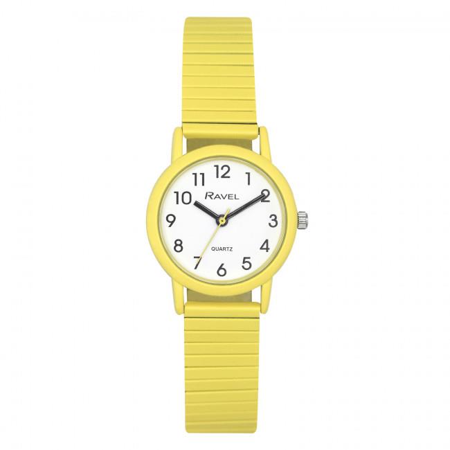 Ravel Unisex Mid Size Pastel Coloured Expander Bracelet Watch Available Multiple Colour
