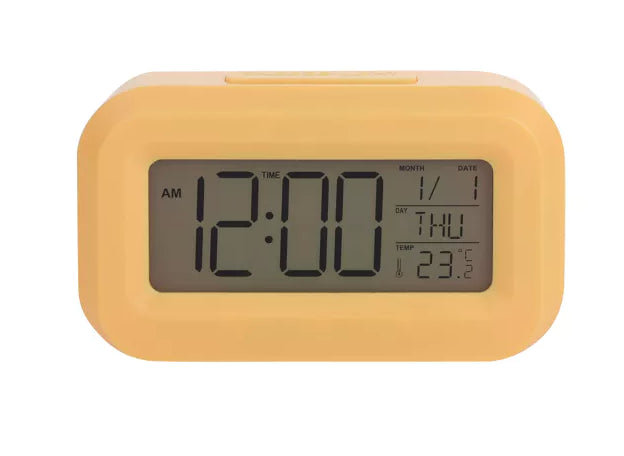 Widdop Brights Travel Digital Alarm Clock Available Multiple Colour