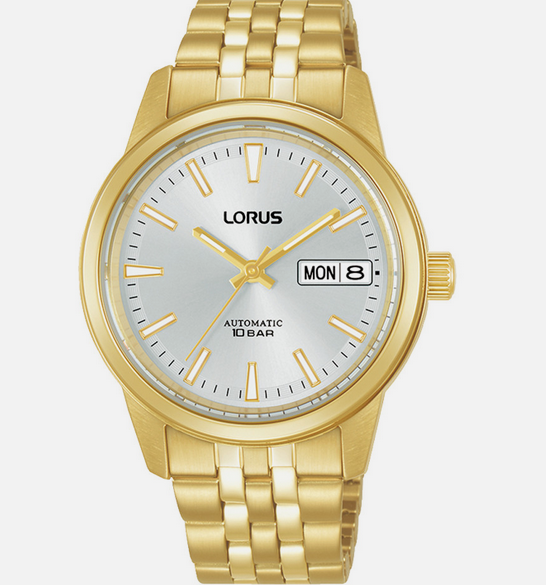 Lorus Mens Automatic with Silver Dial and Gold Bracelet watch