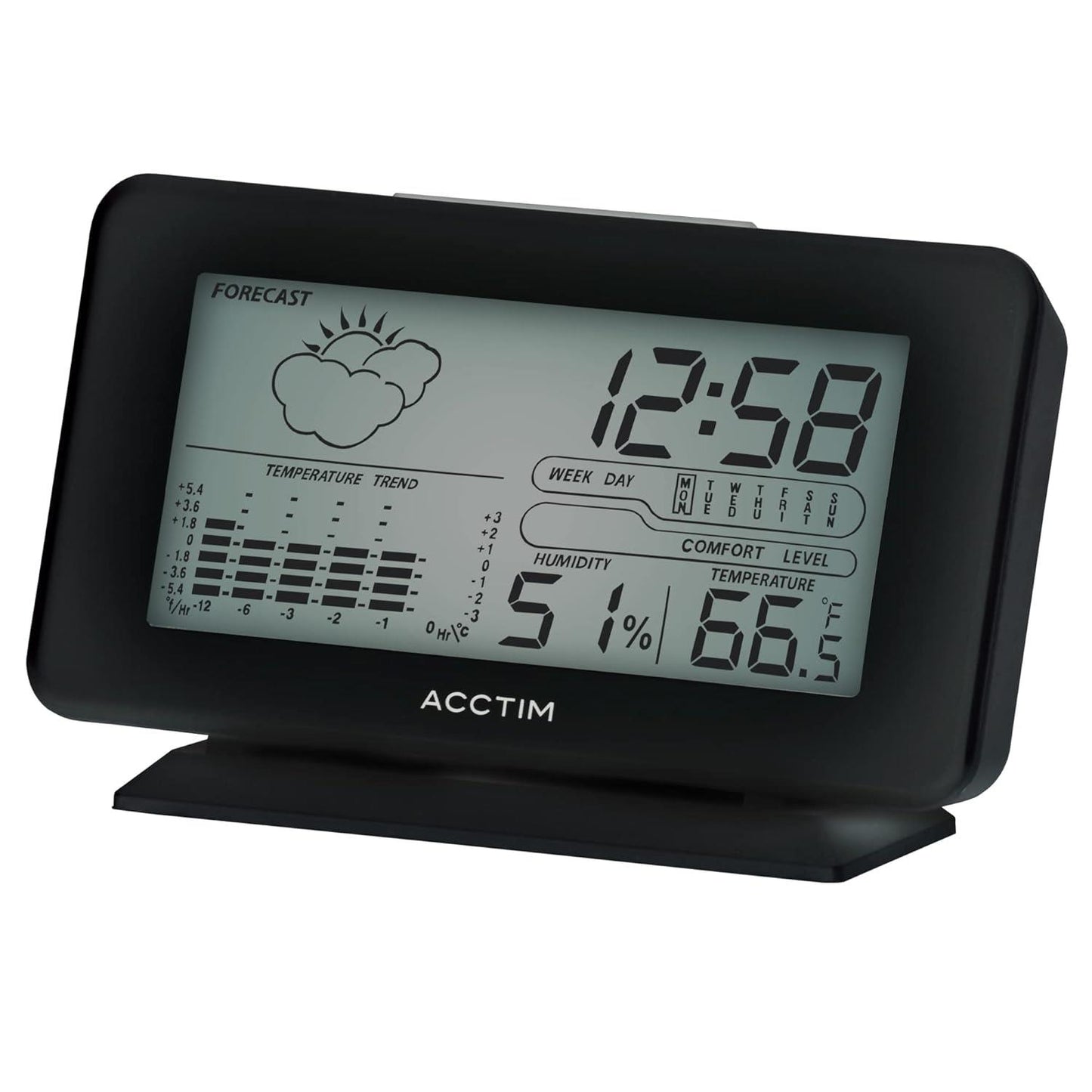 Acctim Vega Digital Weather station Alarm Clock Available Multiple Colour