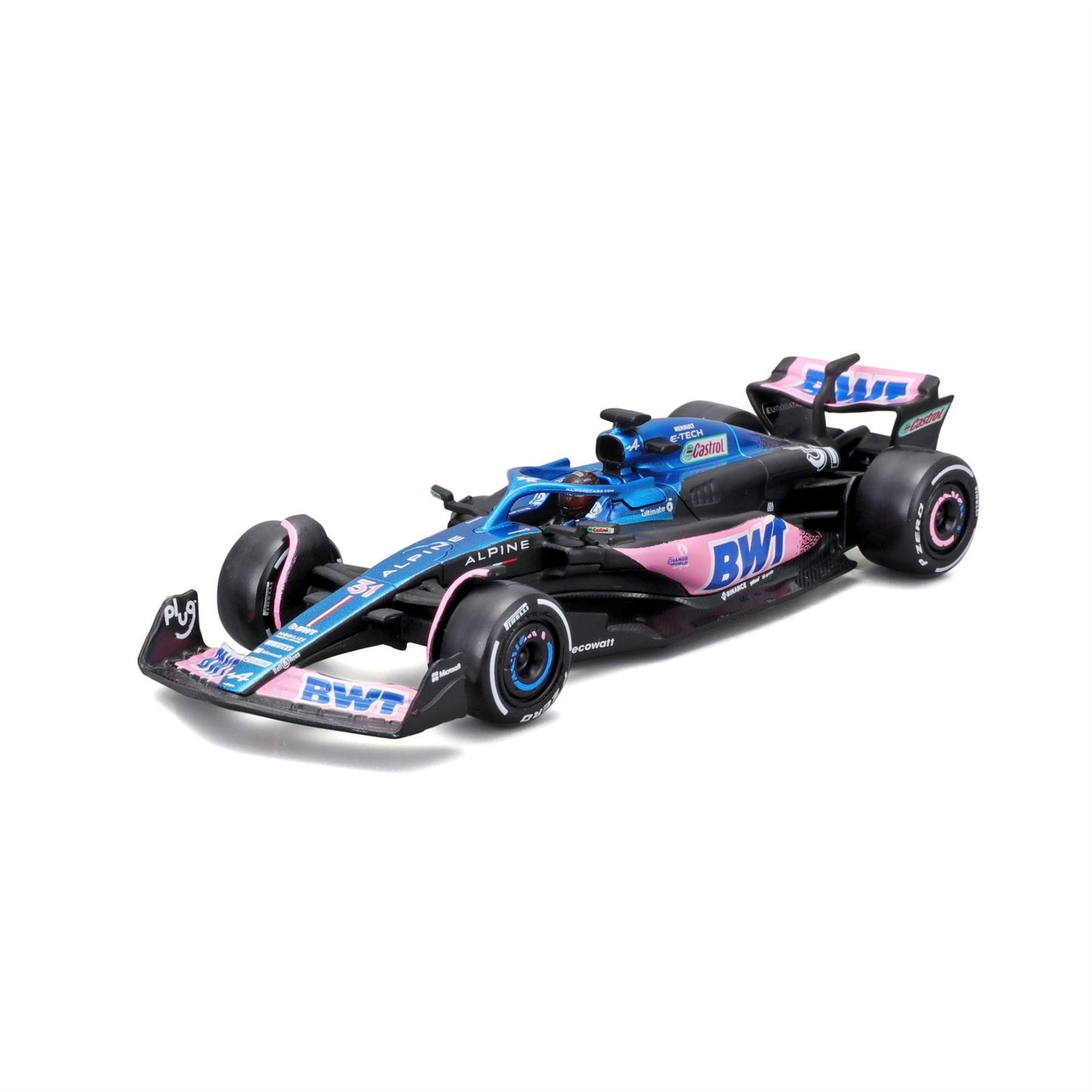 1:43 F1 Bwt Alpine F1 Team A523 2023 With Helmet Ocon - Diecast Model car Collectables