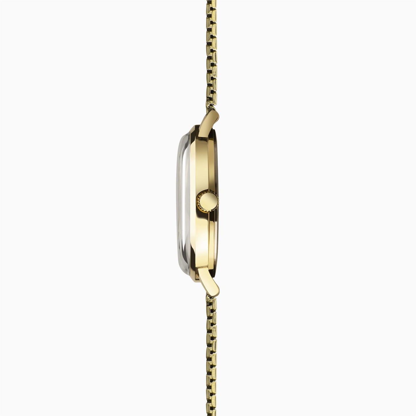 Sekonda Mens Day Date Cream Dial & Stainless Steel Gold Plated Expander Bracelet Watch 1952