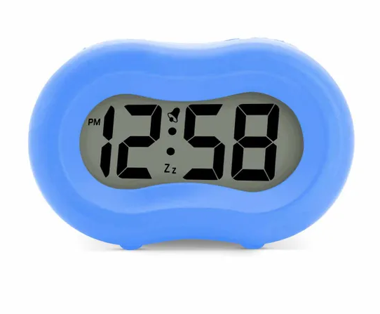 Acctim Vierra Silicon Smartlite Alarm Clock In Moroccan Blue