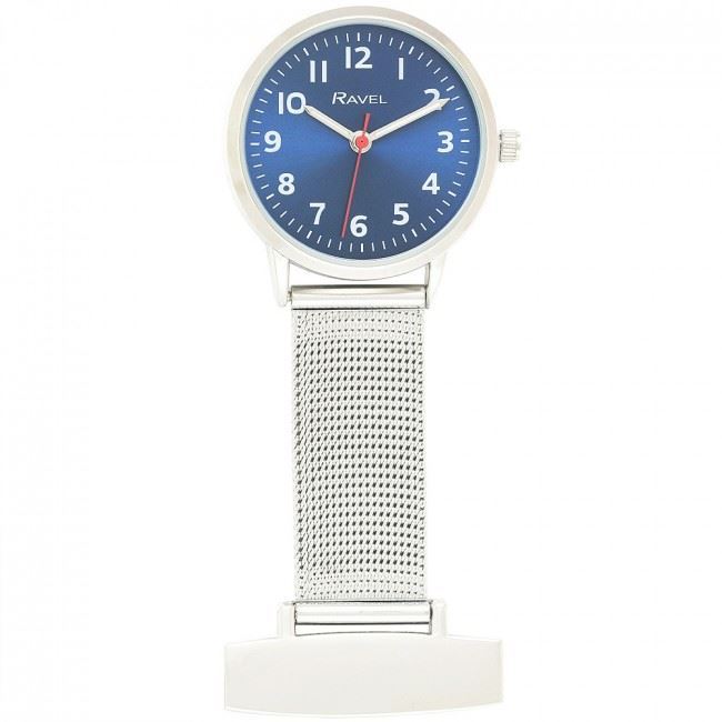 Ravel Easy Read Mens & Ladies Mesh Nurses FOB Watch - R1101.2 Available Multiple Colour