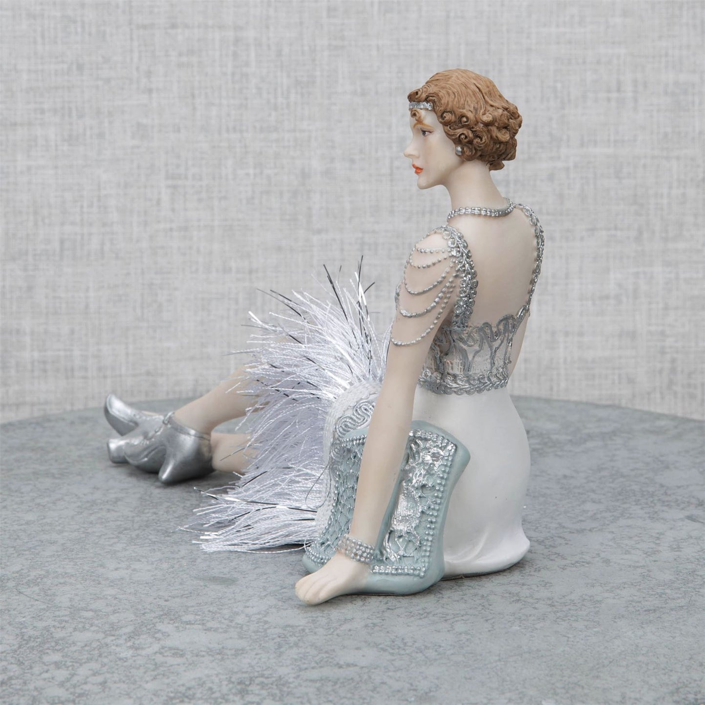 "Gatsby Girls" Figurine Sitting - Evelyn