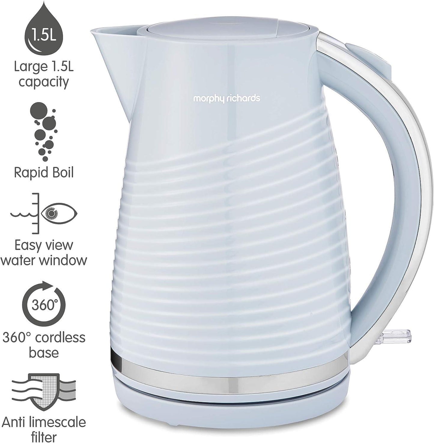 morphy richards Dune Jug Kettle Blue - 108270