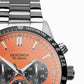 Sekonda Mens Velocity Chronograph Stainless Steel Case & Bracelet with Orange Dial 30025
