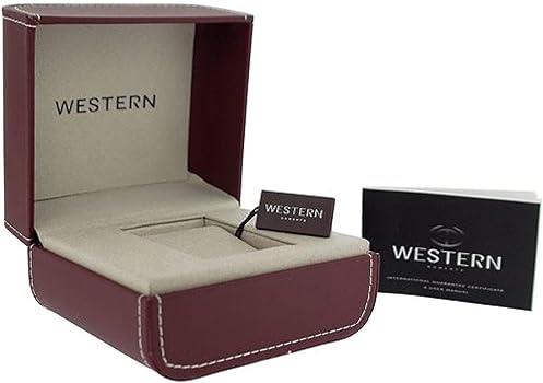 Western Moments Mens Ajax Multifunctional Brown Dial Brown Leather Strap Watch - CLEARANCE NEEDS RE-BATTERY