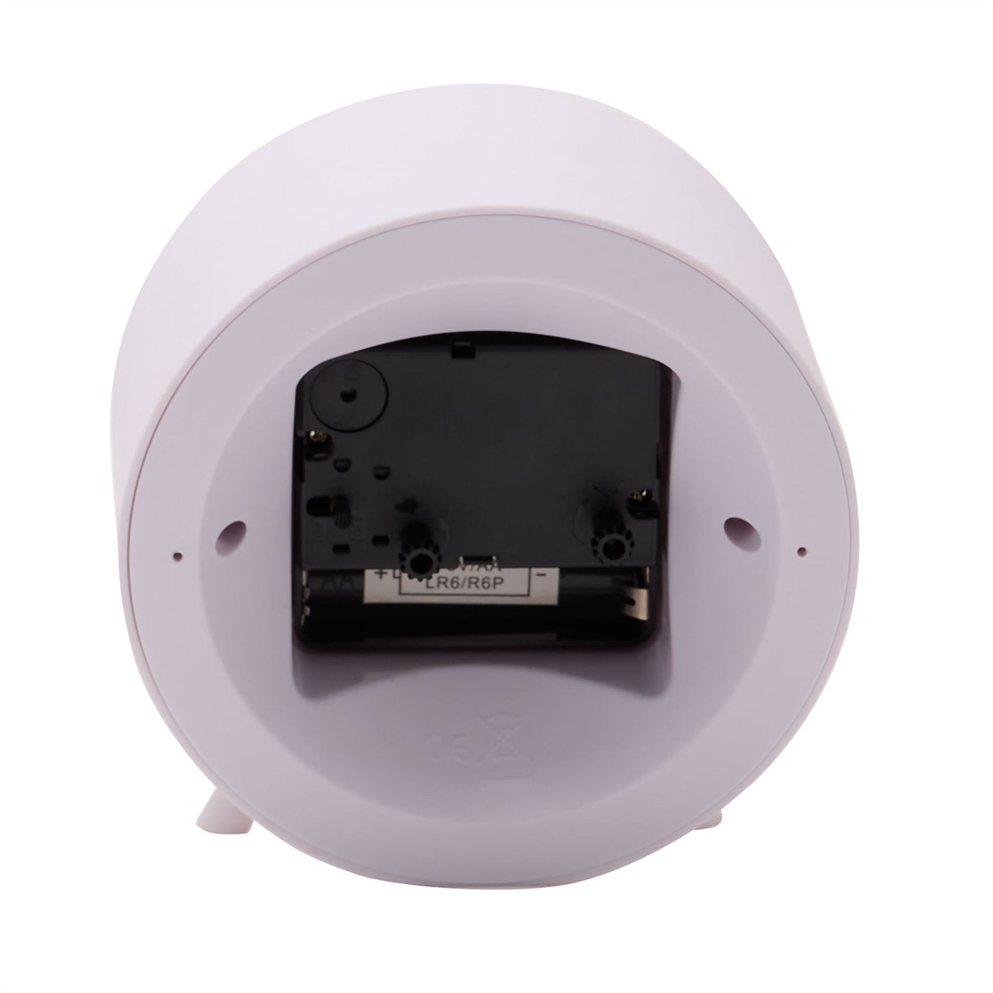 Wm.Widdop Round Alarm Clock Sweep Movement with Feet 9509 Available Multiple Colour