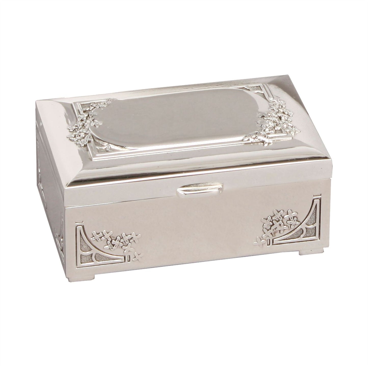 Sophia Gift Boxed S/P Trinket Oblong/Flowers Engr Space