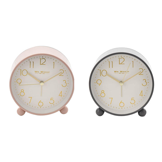 William Widdop Metal Alarm Clock Wtith Gold Dial 5175 Available Multiple Colour