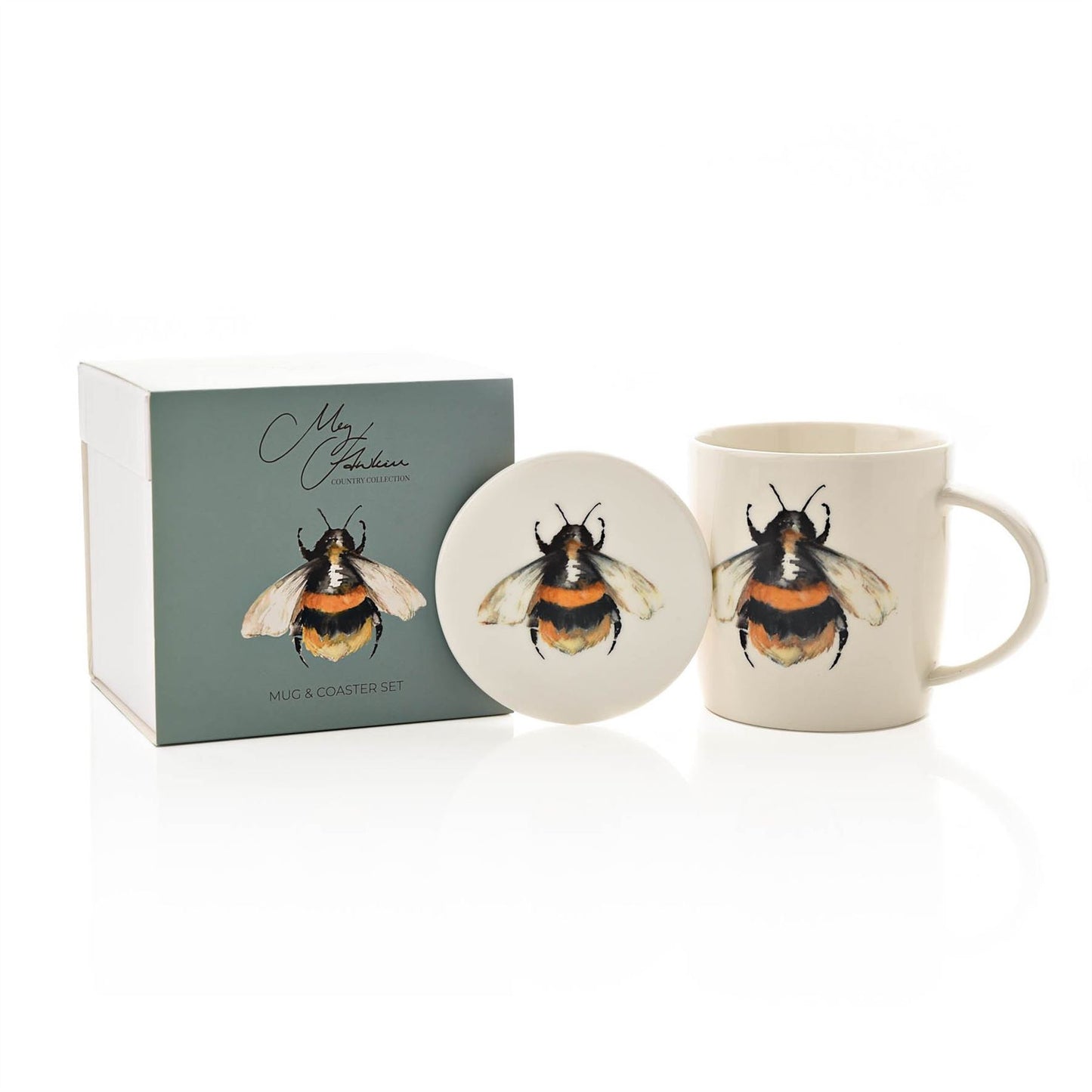 Meg Hawkins Mug & Coaster Set - Bee (MINIMUM ORDER QUANTITY 2)