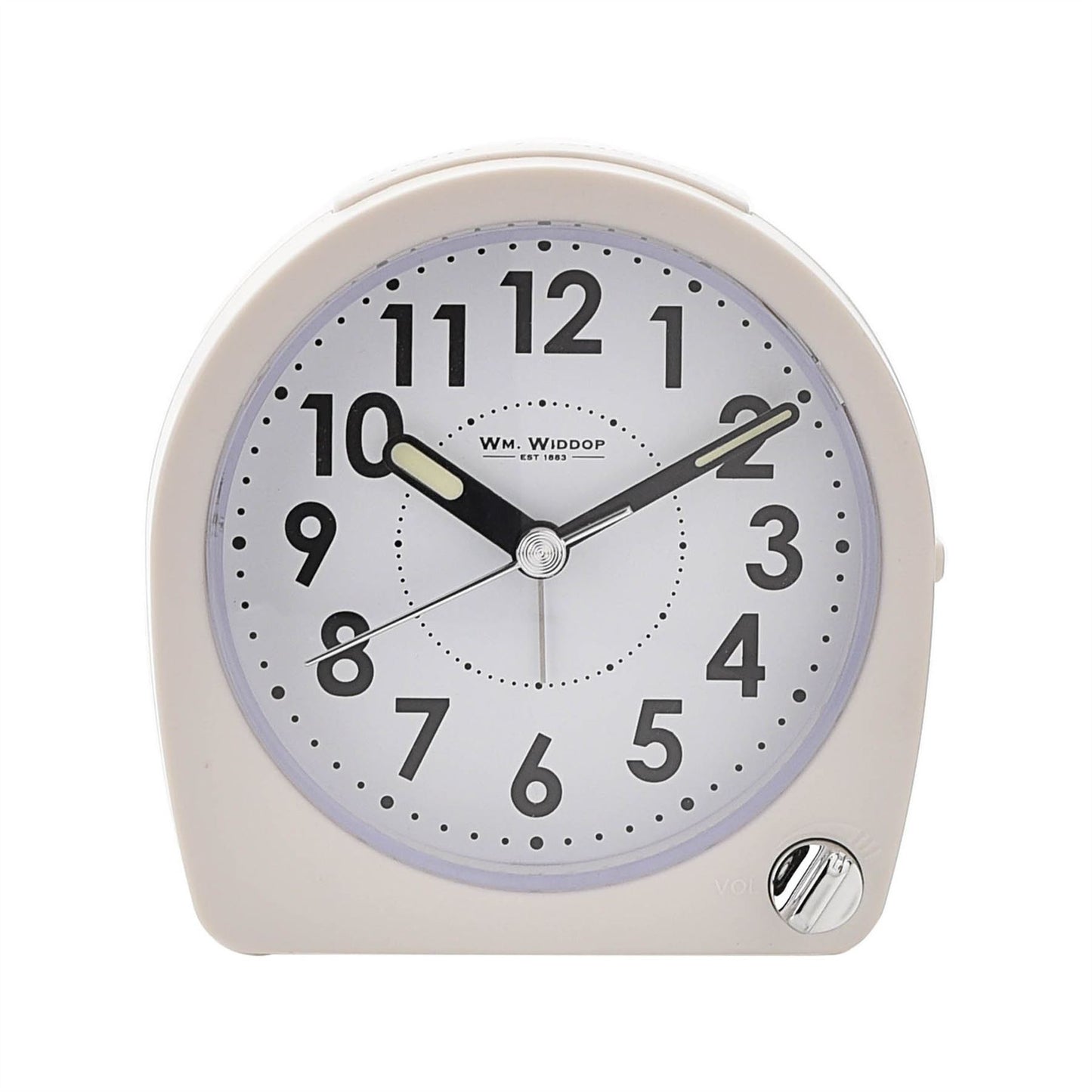 Wm. Widdop Round Alarm Clock Light, Snooze, Sweep 5375 Available Multiple Colour