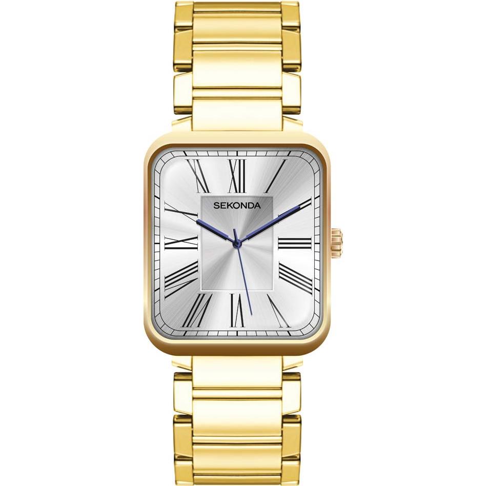 Sekonda Ladies White Dial Gold Plated Metal Bracelet SK40140