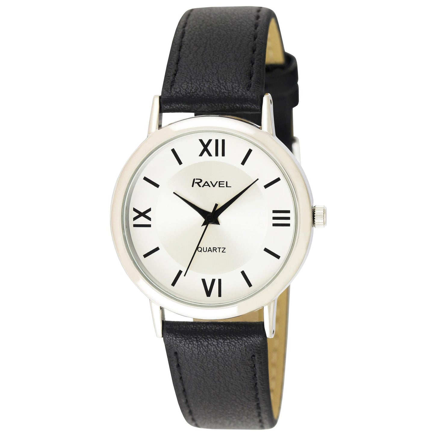 Ravel Mens Basic Leather Strap Watch R0105G Available Multiple Colour