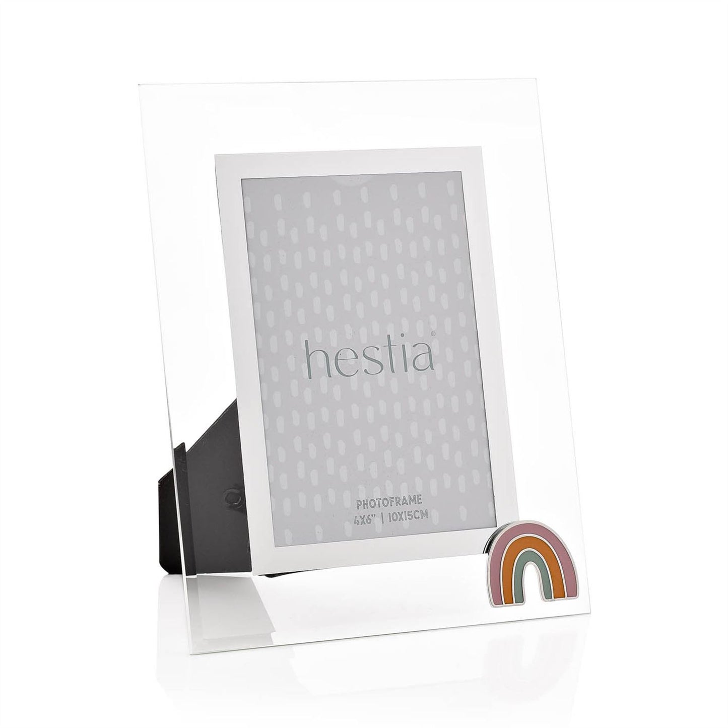 Hestia Glass Photo Frame with Rainbow Icon 4" x 6"