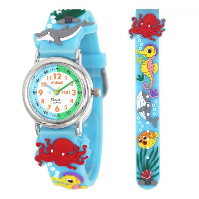 Ravel Children Girls & Boys 3D Cartoon Time Teacher Watch R1513-2 Available Multiple Design