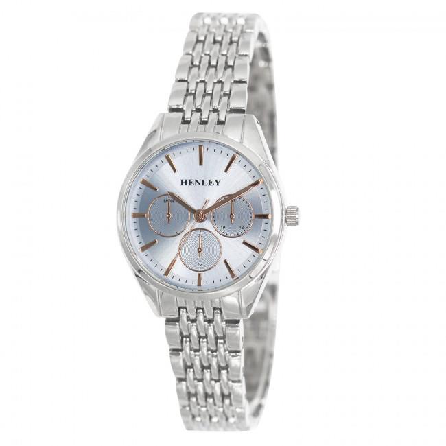 Henley Ladies Dress Sports Dial & Silver Bracelet Watch H07321 Available Multiple Colour