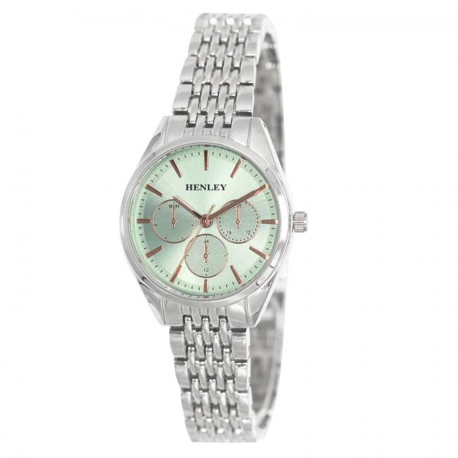 Henley Ladies Dress Sports Dial & Silver Bracelet Watch H07321 Available Multiple Colour