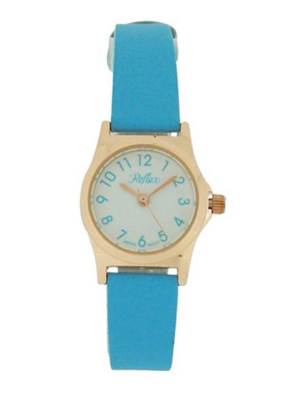 Reflex Girls Ladies White Dial Leather Strap Available Multiple Colour Strap Watch 1013