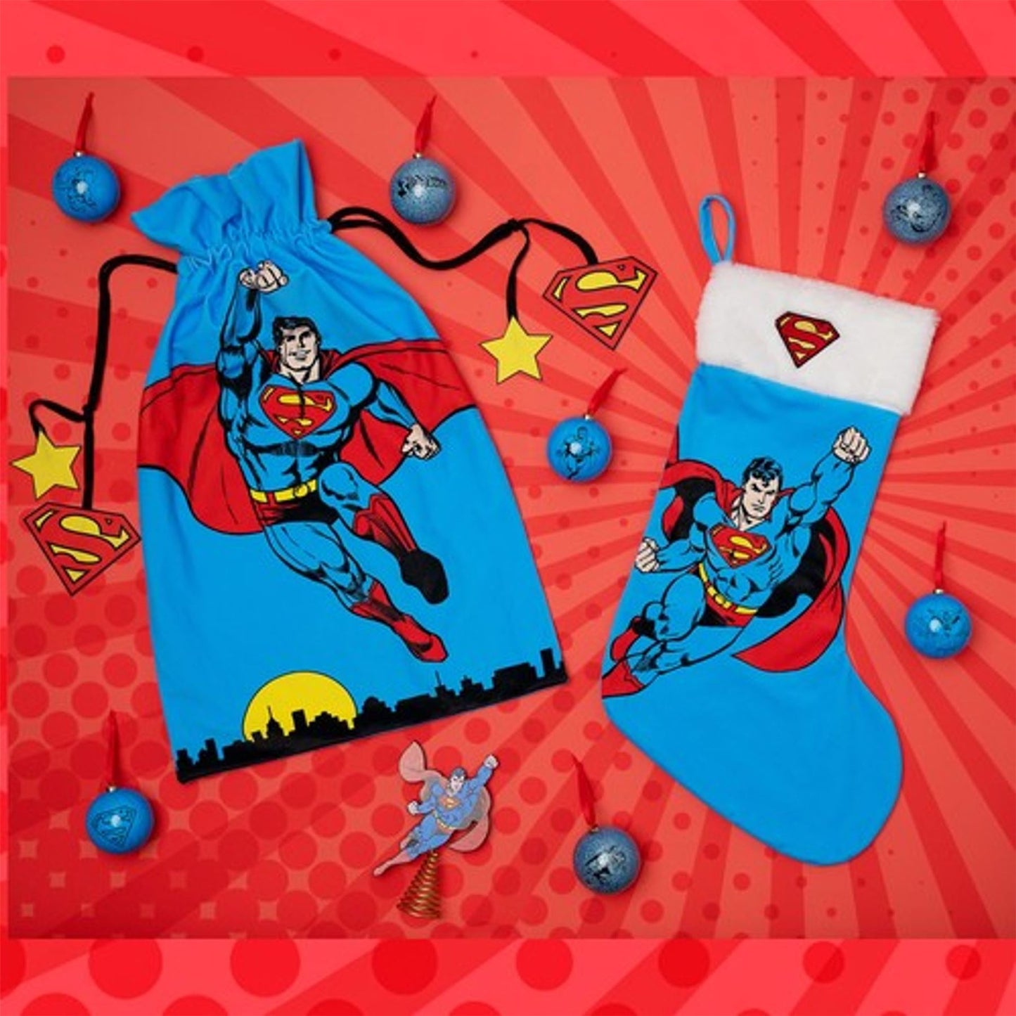 DC Comic Christmas Santa Sack - Superman
