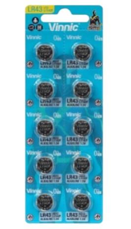 Vinnic Watch Battery Card of 10 Available Multiple Size