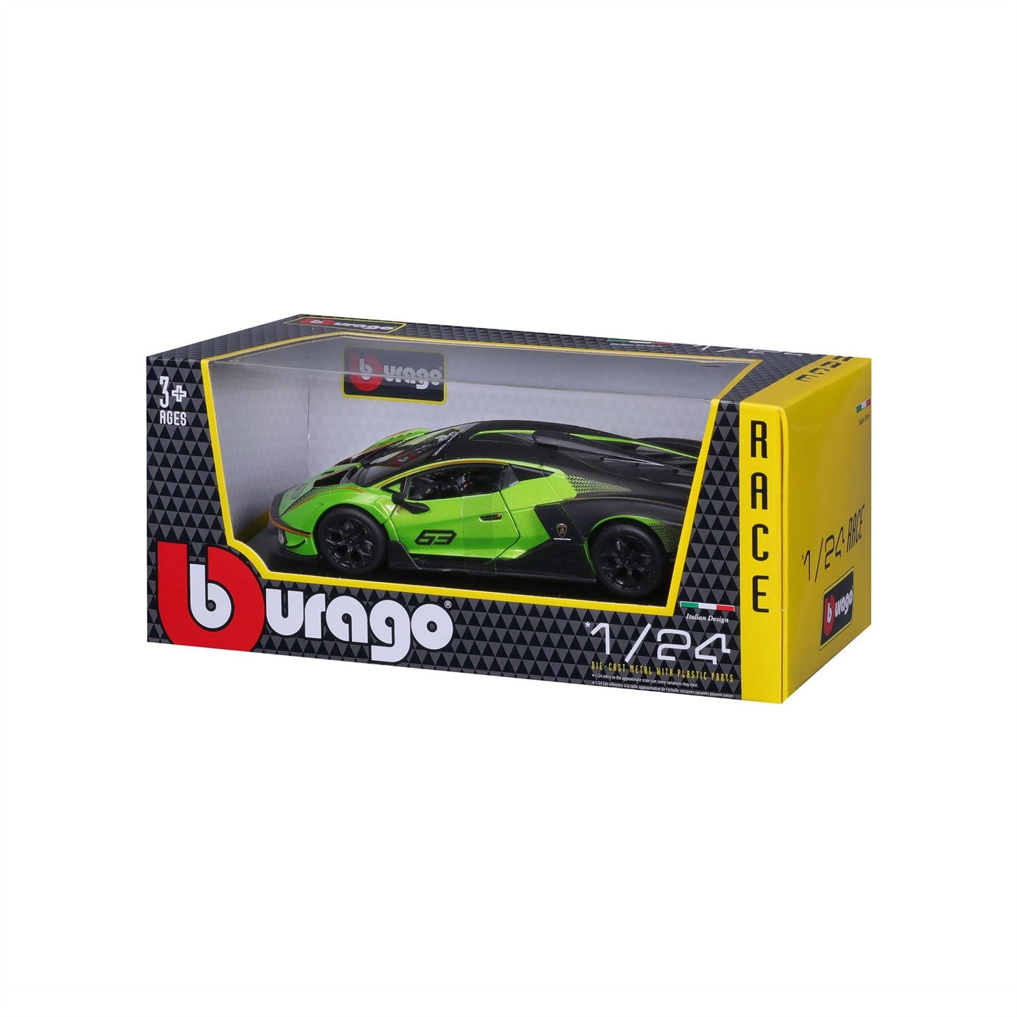 1:24 Lamborghini Essenza Scv12 Squadra Corse #63 Green - Diecast Model car Collectables