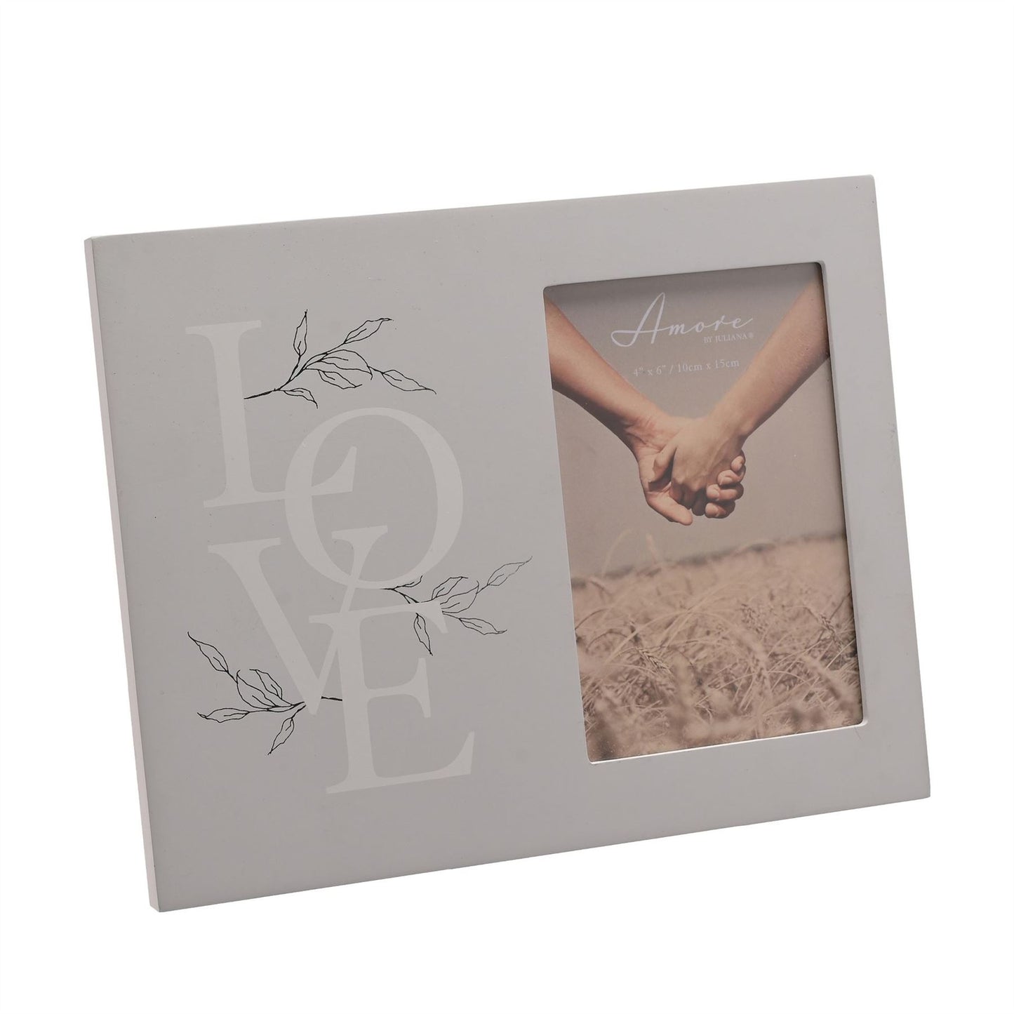 Amore Grey Photo Frame Love Letters 4" x 6"