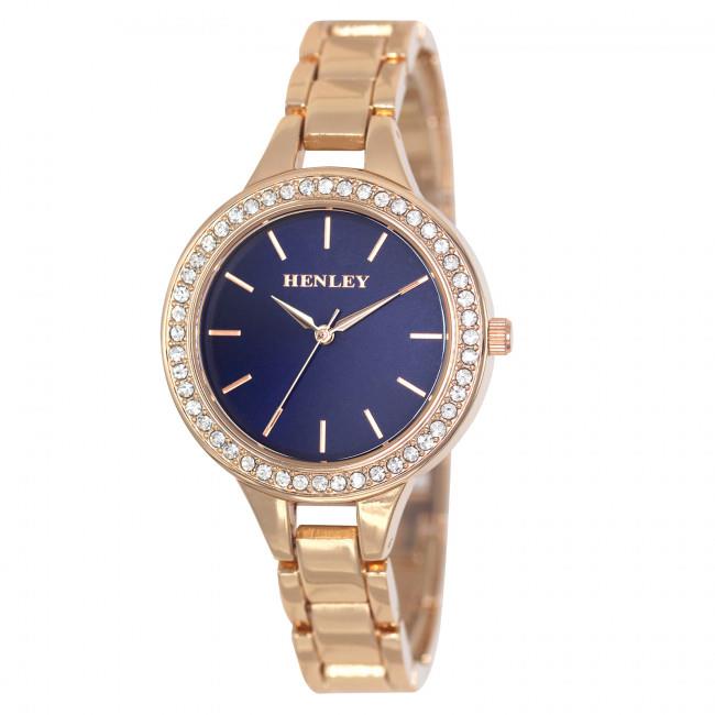 Henley Ladies Fashion Bling Diamante Bracelet Watch H07323 Available Multiple Colour