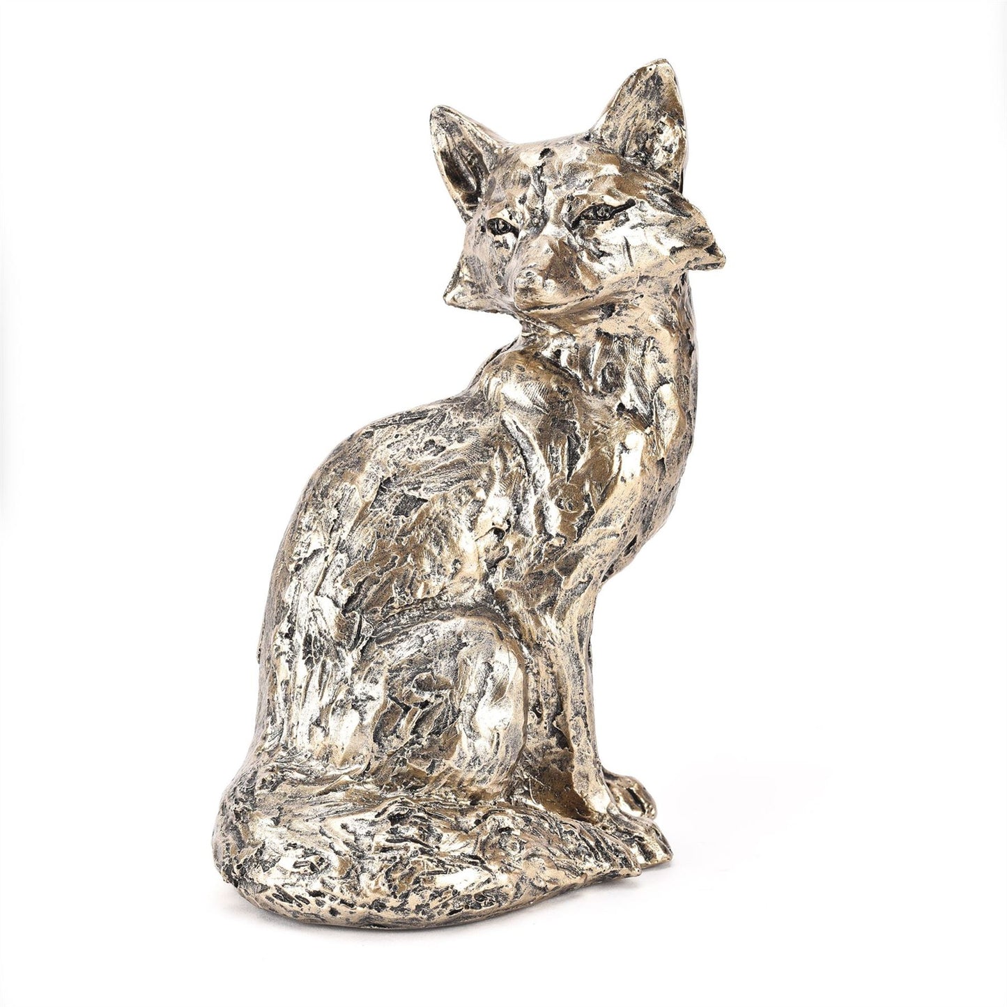 Meg Hawkins Bronze Finish Resin Fox Figurine