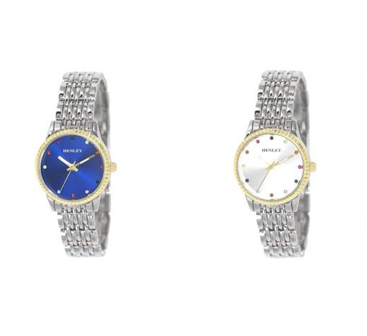 Henley Ladies Rainbow Spectrum Diamante Watch H07319 Available Multiple Colour