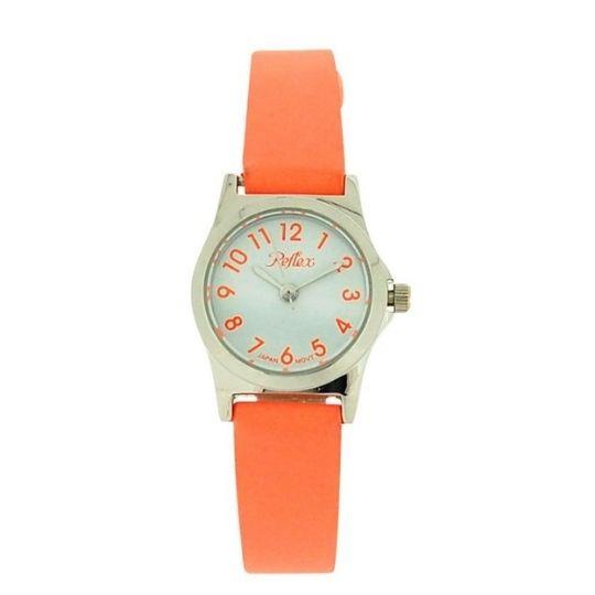 Reflex Girls Ladies White Dial Leather Strap Available Multiple Colour Strap Watch 1013