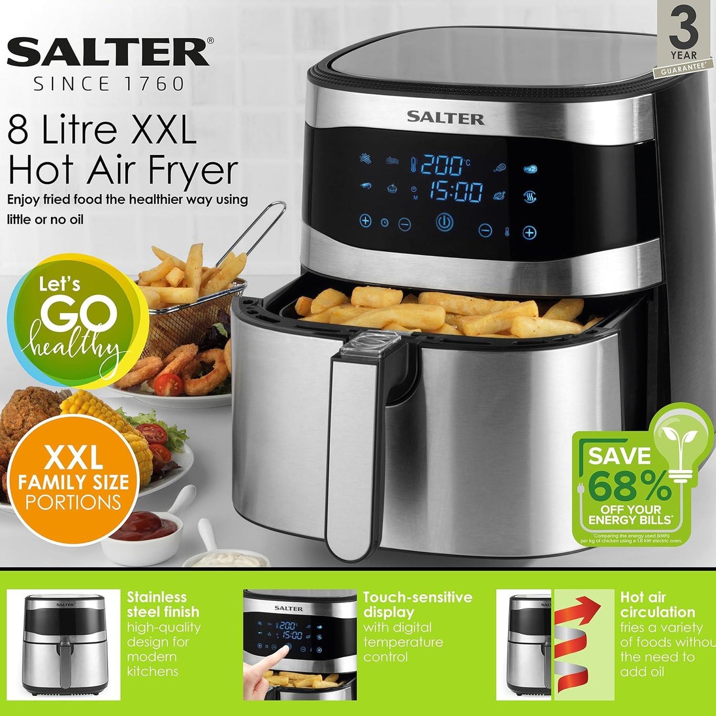 SALTER 8L XXL AIR FRYER