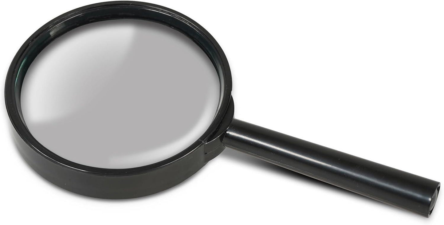 Eagle Handheld Portable Magnifying Glass With Clear Precision Optics, 5X Magnificatio