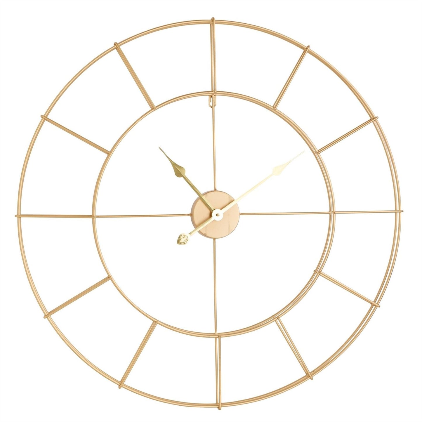 Hometime Gold Skeleton Wall Clock 80cm