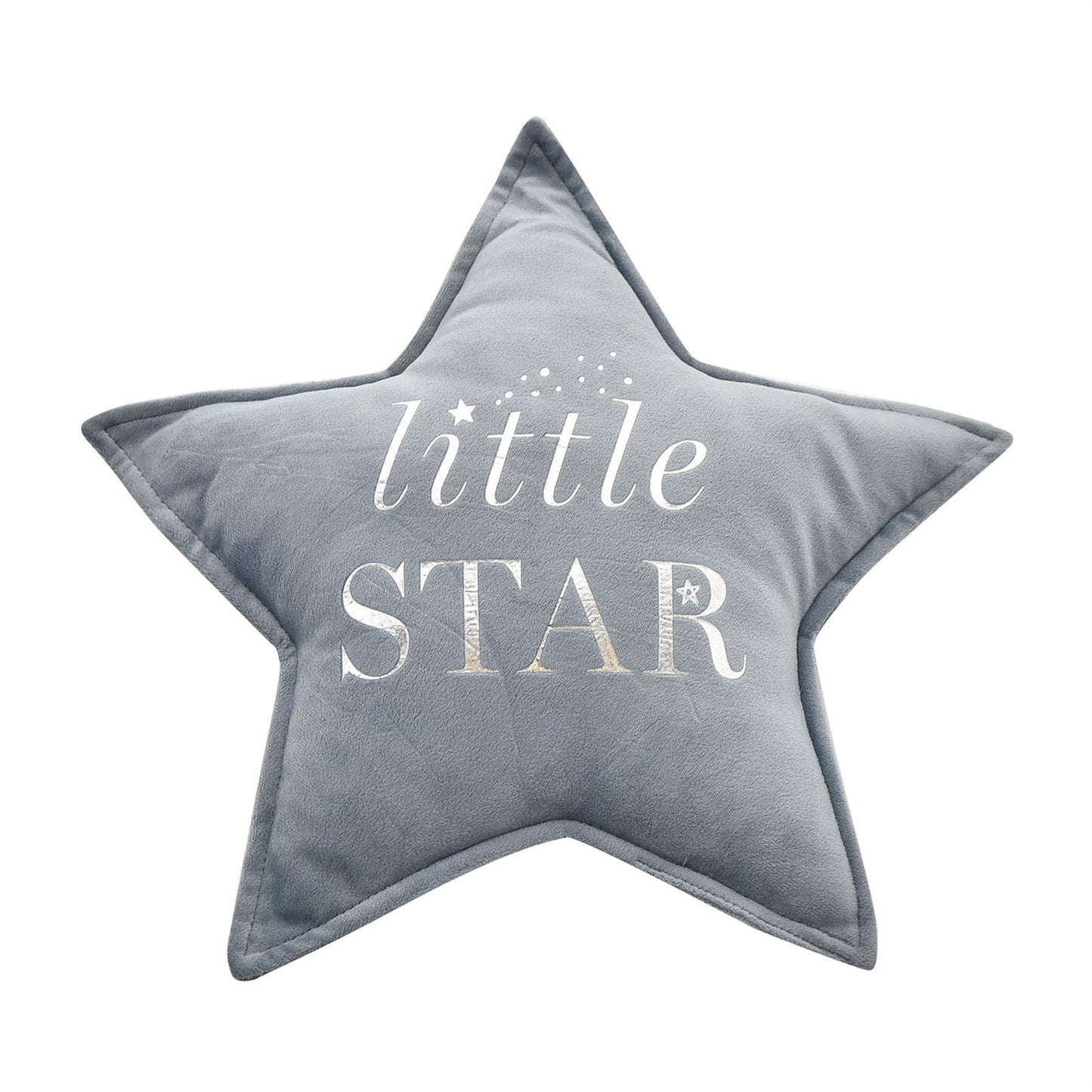 Bambino Little Star Velvet Cushion 30cm Blue