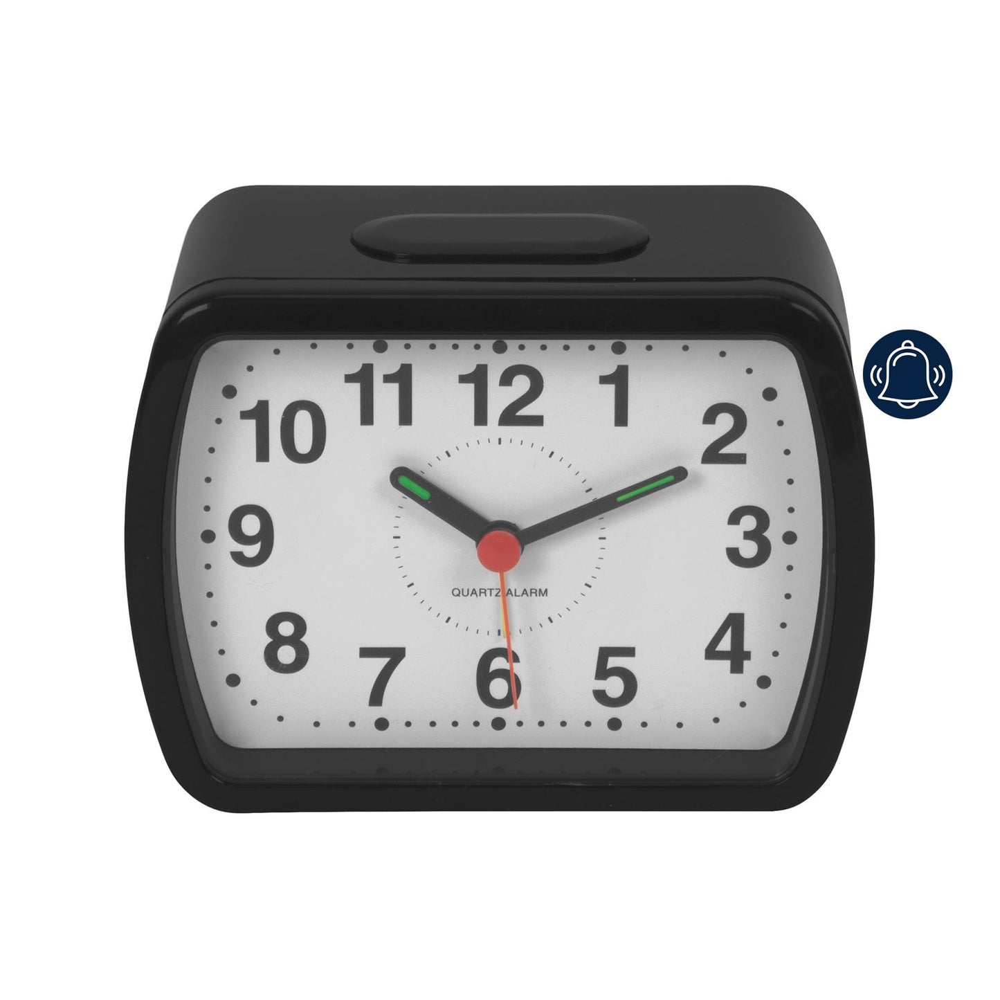 Wm.Widdop Qtz Alarm Clock Bell Oblong Dial Available Multiple Colour